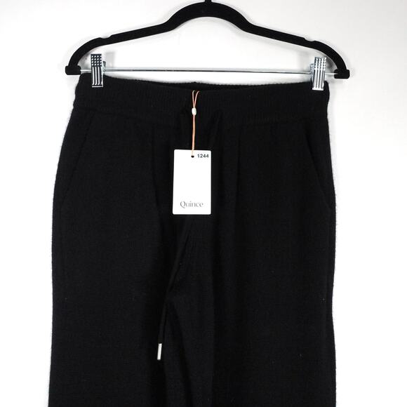 New Quince Men's Black Mongolian Cashmere Jogger Sweatpants Size Medium 1244 - Picture 5 of 14